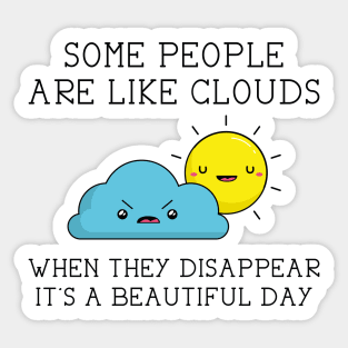 People Clouds Sticker